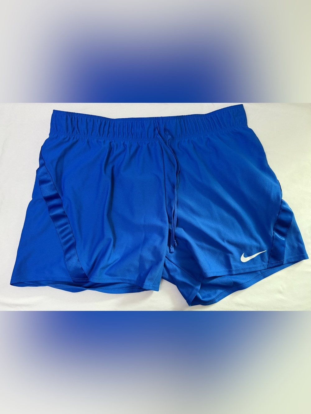Nike Royal Blue Athletic Shorts with White Swoosh NWT size medium